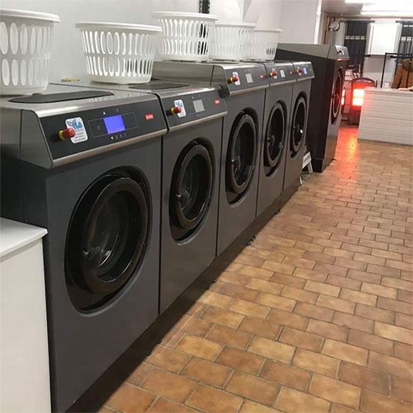 Washing Machines in the Launderette at Impressed Launderette Blackpool offering services for both commercial and domestic customers